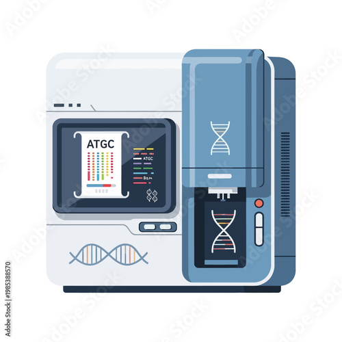 DNA Sequencer Machine for Genetic Analysis and Biotechnology Research