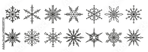 Set of Linear Snowflakes