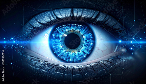 Digital iris scan pattern for biometric identity verification