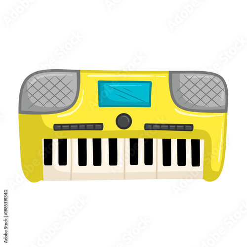 Illustration of cartoon keyboard