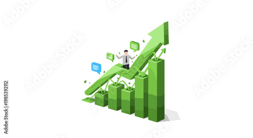 A cheerful woman works remotely on her laptop. This image evokes positivity and is ideal for illustrating concepts like remote work, freelancing, or d