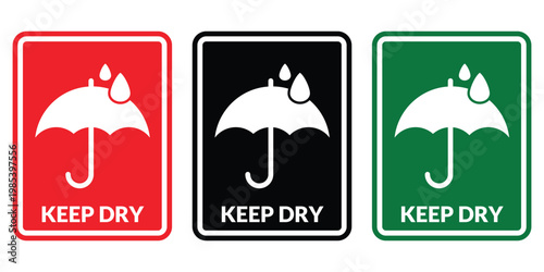 simple keep dry icon collection
