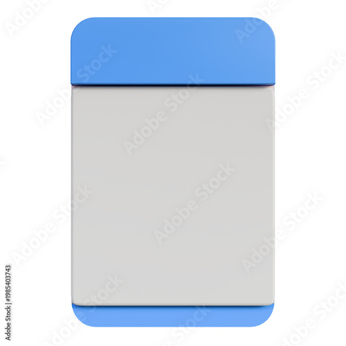 Template of a Blue Calendar