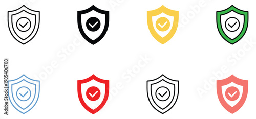 Cyber threat icon set collection showcasing cyber attack symbols, virus and malware icons, phishing warning graphics, secure shield elements, network protection