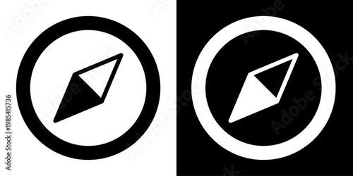 Compass icon in solid fill style showing navigation direction symbol, representing location, travel guidance, map orientation, direction finding and GPS interface.