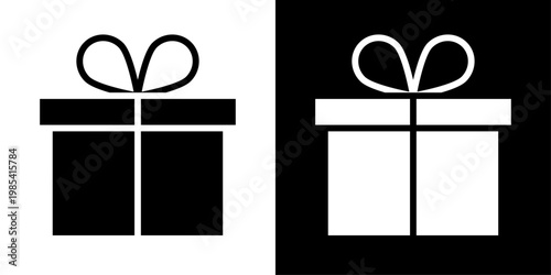 Gift box icon in solid style representing present, celebration, surprise, holiday gifting, special offers and festive occasions concept.