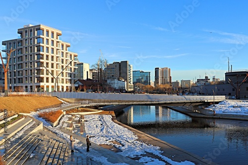  The Iset River embankment in Yekaterinburg