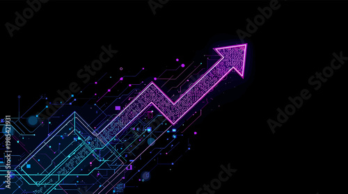 This visually striking image evokes a sense of connectivity and digital innovation. Ideal for technology articles, website backgrounds, or modern mark