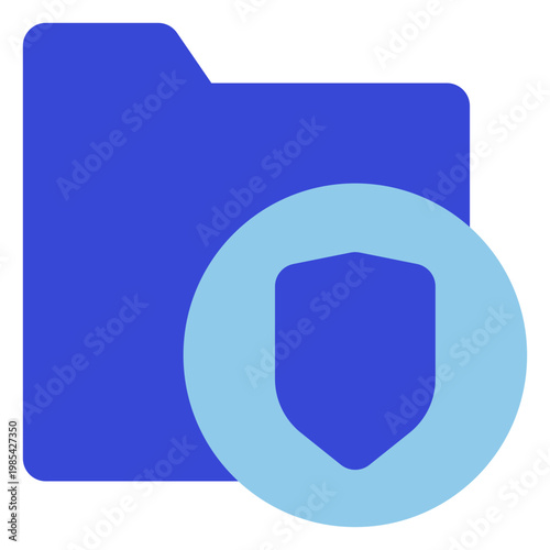 security blue tone icon set