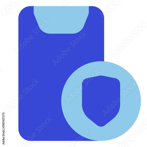 security blue tone icon set