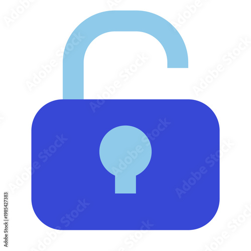 security blue tone icon set
