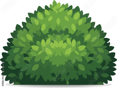 A lush green bush with detailed leaves, perfect for landscaping and garden design elements