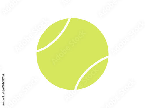 Tennis Ball. Glyph icon.