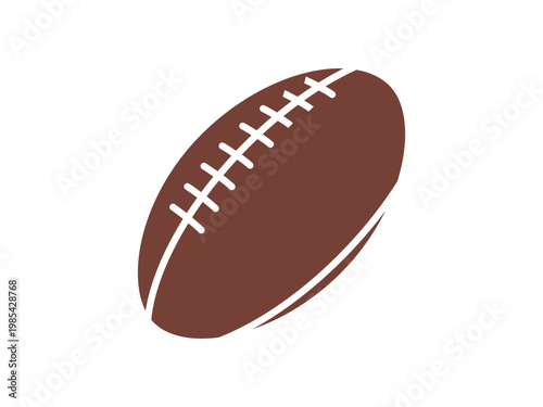American football ball. glyph icon.