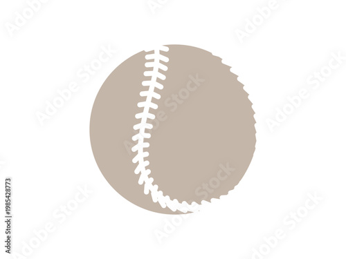 Baseball softball. Glyph icon.