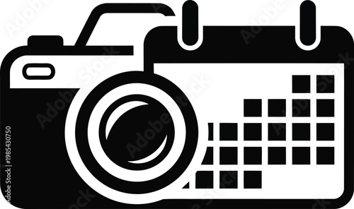Photo Shoot Calendar Icon for Photography Scheduling and Booking Services
