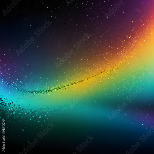 Complex Multi-colored Abstract Composition with Organic Forms