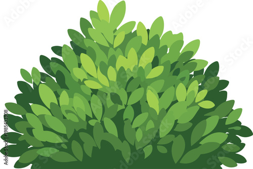 A lush green leafy bush, a natural outdoor plant element perfect for landscaping and garden design