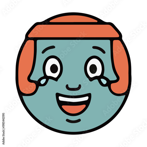 Crying Laughing Emoji Icon