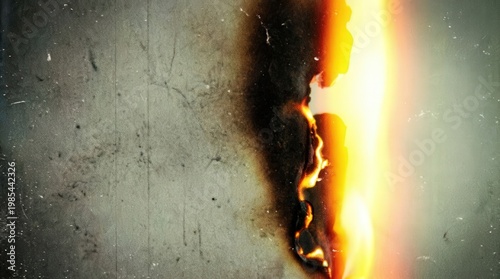 Burned Edge Light And Texture Abstract.