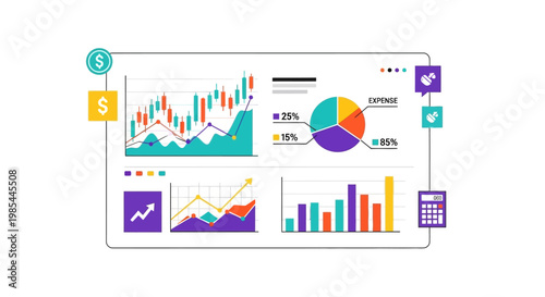 Financial Dashboard with Stock Market Charts and Analytics.