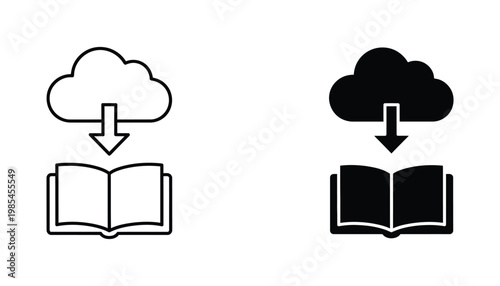 Cloud Download Book Data Transfer Digital Knowledge