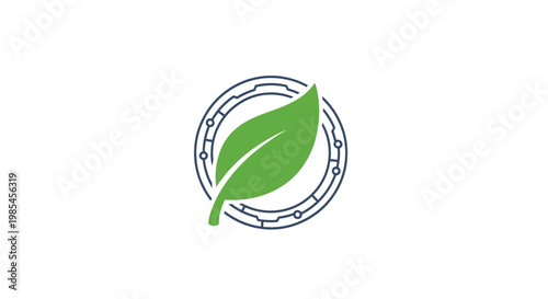 Eco friendly leaf logo design.