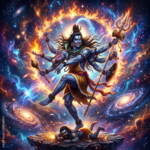 Multi-armed Lord Shiva Perf...