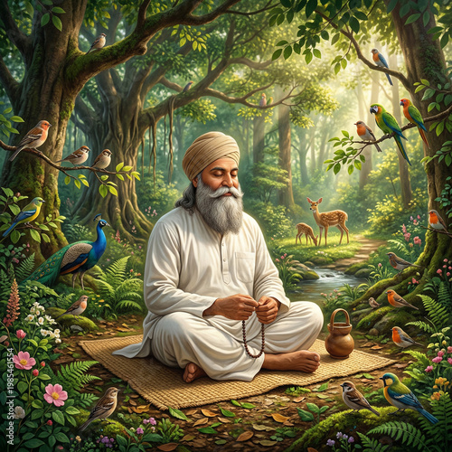 Guru Nanak Dev Ji Meditatin...