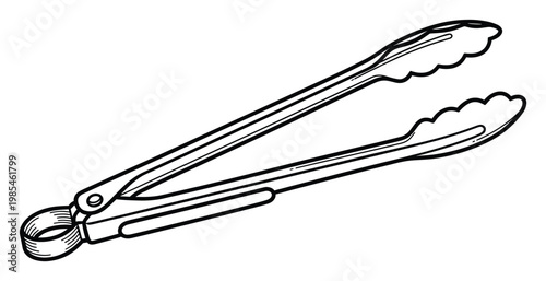 Versatile kitchen tongs for cooking and serving food in culinary environments and home kitchens, ideal for food preparation and handling hot ingredients