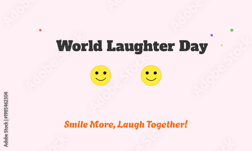 World Laughter Day Smiley Celebration Poster