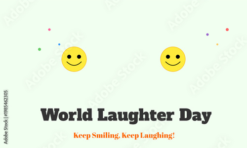 World Laughter Day Smiley Poster Design