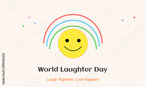 World Laughter Day Rainbow Poster