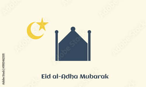 Eid al-Adha Mosque Illustration