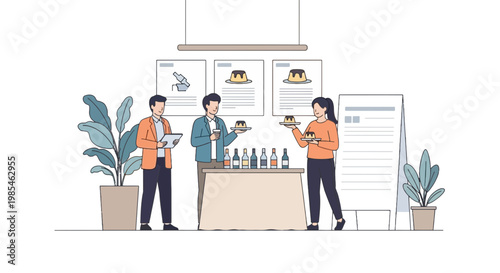 People Sampling Beer at a Modern Beverage Event