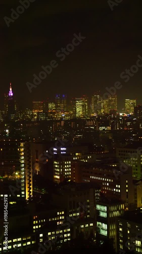 平河町から望む新宿のビル群の夜景