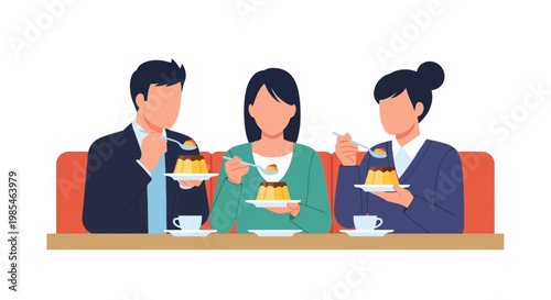 Elegant Group of Friends Celebrating with Cake and Drinks at a Social Gathering