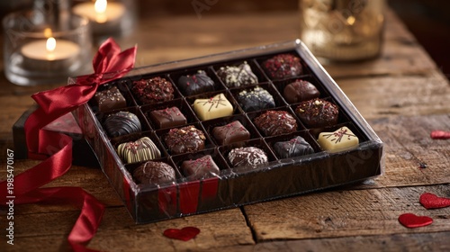 Premium assorted chocolates in decorative gift packaging