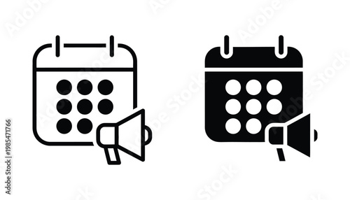 Calendar Megaphone Announcement Event Notification