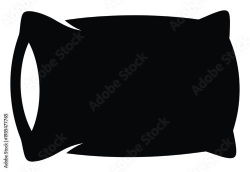 Soft comfortable pillow silhouette for sleep and relaxation products bed linen advertisements home decor websites and cozy living space concepts