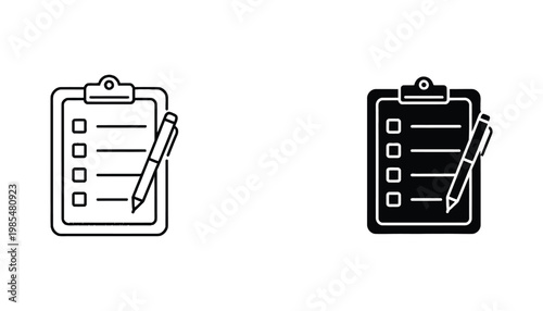 Checklist Clipboard Pen Task Management Planning Document Creation