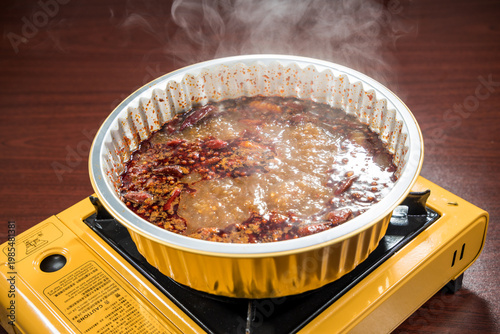 Boiling spicy hot pot soup base