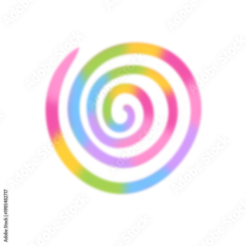Obraz na płótnie swirl rainbow swirl y2k graphic