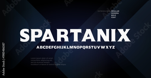 Modern Font, Simple and Minimalist Alphabet. Business, Entertainment, Fashion Font. Editable vector uppercase alphabet.