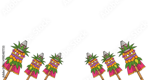 Colorful Hawaiian Shave Ice Treats Served.