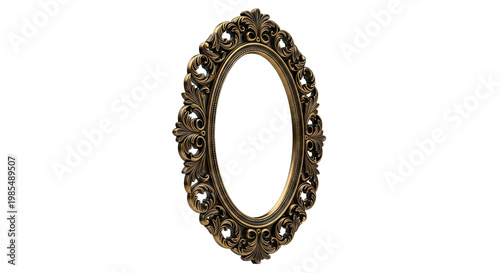 Ornate Oval Mirror Frame