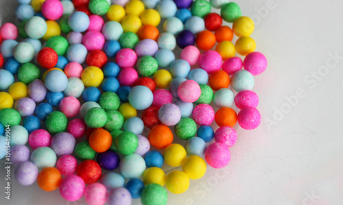 Round Sugar Coated Candies. Food photo studio photography
