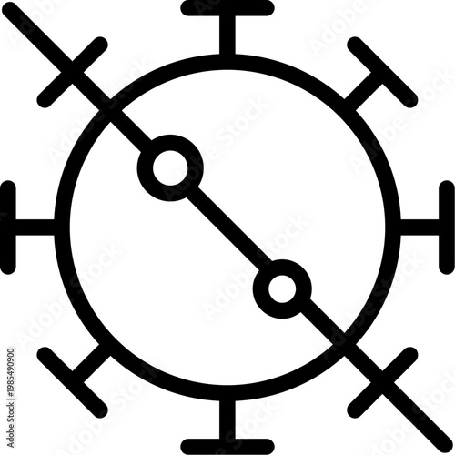 Virus covid slash Icon