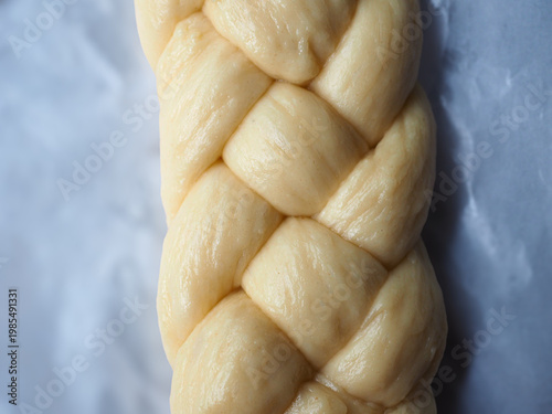 Quadro su tela braided bread dough