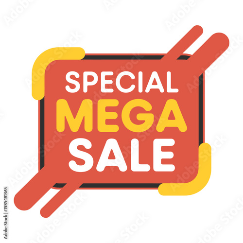 Special mega sale advertising banner